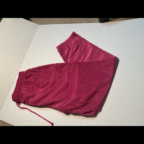 Fuschia Pink Silk Bomber joggers - Picture 2 of 3